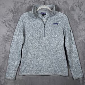 Patagonia Women’s Better Sweater 1/4 Zip Fleece Gray Heather Small